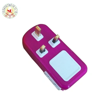 Phích Cắm Chuẩn G 3 Chân Vuông Chia 4 Ổ Có Đèn Báo - Anh Singapore, Giá Ưu Đãi 52.000₫ 5