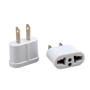 Phích cắm chuyển đổi 2 chấu 220V/15A - Chân dẹp sang chân tròn, giá chỉ 8.300₫ 8