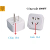 Phích Cắm Chuyển Đổi 3 Chân Chéo 16A sang 10A, 4.000W, Giá 45.000