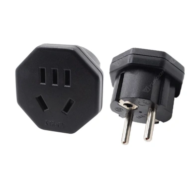 Phích cắm chuyển đổi 3 chân CHÉO chuẩn Úc sang 2 chân TRÒN VN, chịu tải 3.500W 7 Phích cắm chuyển đổi 3 chân CHÉO chuẩn Úc sang 2 chân TRÒN VN, chịu tải 3.500W 7