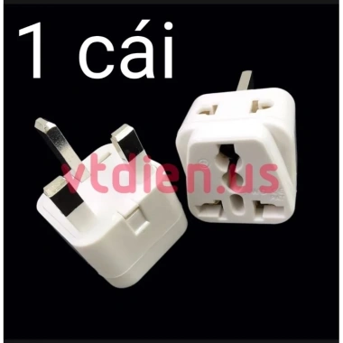 Phích cắm chuyển đổi 3 chân vuông Anh, Singapore, Hongkong từ 2/3 chấu Giá 52.888₫