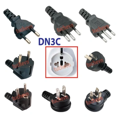 Phích cắm chuyển đổi 3 chân vuông chuẩn G Schuko 13A 250V 3.250W - Anh, HK, Singapore - 48.000₫ 5