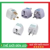Phích cắm chuyển đổi 3 chân vuông tròn xéo - An toàn du lịch nước ngoài, giá 19.000₫