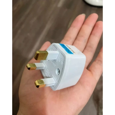 Phích cắm chuyển đổi 3 chấu vuông kiểu G cho Malaysia Singapore HongKong giá 21.000₫ 7