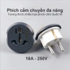 Phích Cắm Chuyển Đổi Chân Tròn EU - Đầu Chuyển Du Lịch Đa Năng An Toàn cho Laptop, Bộ Sạc, Thiết Bị Quốc Tế - Giá Chỉ 26.000 VND