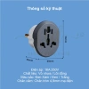 Phích Cắm Chuyển Đổi Chân Tròn EU - Đầu Chuyển Du Lịch Đa Năng An Toàn cho Laptop, Bộ Sạc, Thiết Bị Quốc Tế - Giá Chỉ 26.000 VND 5