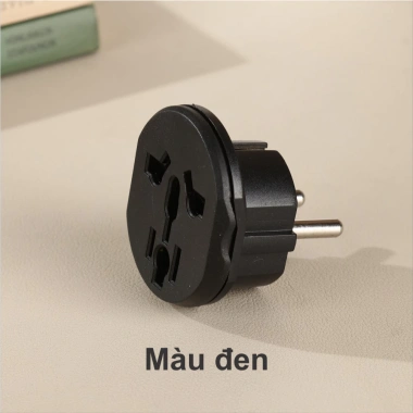 Phích Cắm Chuyển Đổi Chân Tròn EU - Đầu Chuyển Du Lịch Đa Năng An Toàn cho Laptop, Bộ Sạc, Thiết Bị Quốc Tế - Giá Chỉ 26.000 VND 10