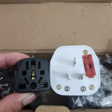 Phích cắm chuyển đổi đa dạng: 3 chân sang 2 chân dẹt, tròn sang dẹt 10A 220V - Giá chỉ 19.000 VND 5