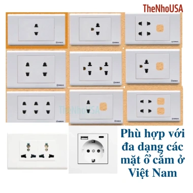 Phích cắm chuyển đổi đa năng EU lõi đồng cao cấp - Giá ưu đãi 19.900 VNĐ, giảm 21%