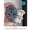 Phích cắm chuyển đổi đa năng EU lõi đồng cao cấp - Giá ưu đãi 19.900 VNĐ, giảm 21% 6