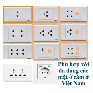 Phích cắm chuyển đổi đa năng sang chân EU - Giá 50.000₫, an toàn, tiết kiệm 7