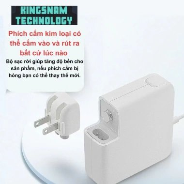 Phích cắm chuyển đổi đầu sạc nhanh cho máy tính, tablet Apple - chân tròn, chân dẹt, chỉ 25.000đ 6