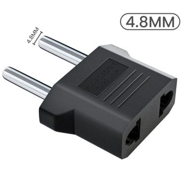 Phích Cắm Chuyển Đổi Đầu US Sang EU KR 4.8/4.0mm - Siêu Bền, Giá Ưu Đãi 17.082 VND 7