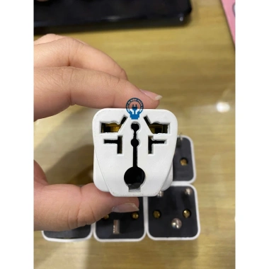 Phích cắm chuyển đổi du lịch HỎA TỐC Tiến Thành 2 chân tròn + 2 chân dẹp - Chính hãng 16.000₫