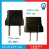 Phích cắm chuyển đổi PA1 tròn sang dẹp - Màu Trắng Đen, Giá ưu đãi 22.000đ