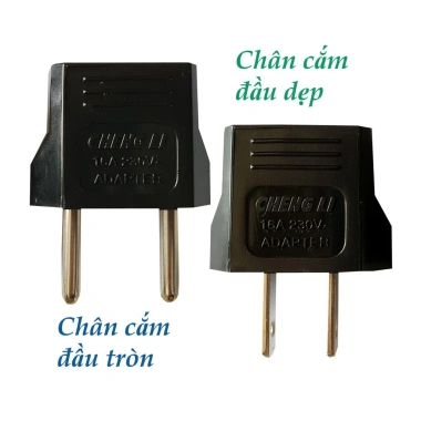 Phích cắm chuyển đổi PA1 tròn sang dẹp - Màu Trắng Đen, Giá ưu đãi 22.000đ 5