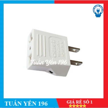 Phích cắm chuyển đổi PA1 tròn sang dẹp - Màu Trắng Đen, Giá ưu đãi 22.000đ 6