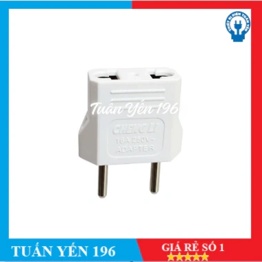 Phích cắm chuyển đổi PA1 tròn sang dẹp - Màu Trắng Đen, Giá ưu đãi 22.000đ 7