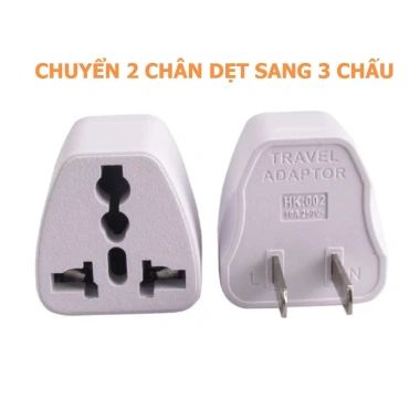Phích Cắm Chuyển Đổi Taky 3 chân sang 2 chân dẹt US‑JP Đài 8.601 Tiện lợi, giá 18.621₫ 4 Phích Cắm Chuyển Đổi Taky 3 chân sang 2 chân dẹt US‑JP Đài 8.601 Tiện lợi, giá 18.621₫ 4