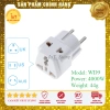 Phích Cắm Chuyển Đổi WD9 3 Chân Đến 2 Chân Tròn 4.8mm - Tải Lên 3.000W, Chuẩn VN, Giá 65.000 VND