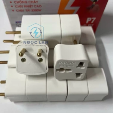 Phích cắm đầu nối điện chuyển đổi 3 chân sang 2 chân P7 - Sopoka chính hãng, giá chỉ 9.000đ 7