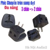 Phích cắm điện chuyển chân tròn sang dẹt cao cấp Nhật Canada du lịch 14.000₫