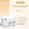 Phích cắm điện chuyển đổi 3 chấu thành 2 chấu kèm công tắc AW1-A - Giá siêu tiết kiệm 57.900đ 2