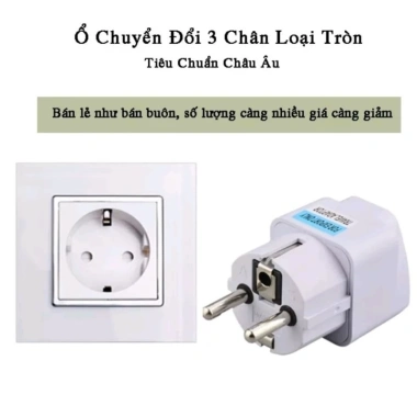 Phích cắm điện chuyển đổi 3 sang 2 chân an toàn - Giá chỉ 10.000 VND, tiết kiệm và an toàn 2 Phích cắm điện chuyển đổi 3 sang 2 chân an toàn - Giá chỉ 10.000 VND, tiết kiệm và an toàn 2