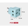 Phích Cắm Điện Đa Năng SOPOKA - Chuyển 1 thành 2 Lỗ Nhỏ Gọn, Phù Hợp Chân Cắm, 40K 3