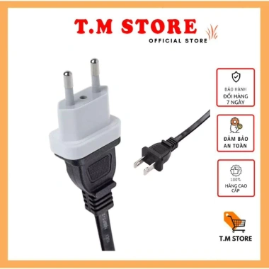 Phích cắm điện đúc chuyển đổi chân tròn sang chân dẹp chuẩn Việt Nam Giá 25.000đ giảm mạnh 4