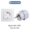 Phích Cắm Điện GIGAHOME 3 Chấu Sang 2 Chấu Tròn 10.421 Giá 20.000 VND 2