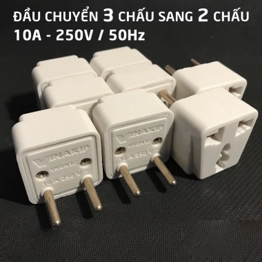 Phích Cắm Điện OENON 10A 250V - Chuyển 3 Chân Sang 2 Chân Dễ Lắp Đặt Giá 26.000₫ 4
