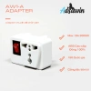 Phích cắm điện Thái Lan chuyển 3 chấu sang 2 chấu kèm công tắc AW1-A, giảm 22% 3