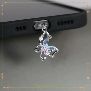 Phích Cắm Điện Thoại COD Chống Bụi Hình Bướm Thời Trang - Giá 16.600₫