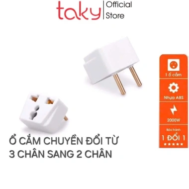 Phích cắm điện Vinakip chuyển đổi ổ 3 chấu sang 2 chấu - Giá chỉ 15.000₫ 6 Phích cắm điện Vinakip chuyển đổi ổ 3 chấu sang 2 chấu - Giá chỉ 15.000₫ 6