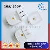 Phích cắm điện xoay chân dẹt 90 độ 10A 250V - Dễ lắp, xoay linh hoạt, chỉ 15.000₫