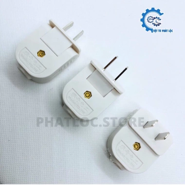 Phích cắm điện xoay chân dẹt 90 độ 10A 250V - Dễ lắp, xoay linh hoạt, chỉ 15.000₫