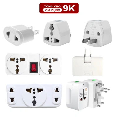 Phích Cắm Đổi Chân Dẹt Sang Tròn - Nhỏ Gọn, Tiện Dụng, Giá 25.800 VND