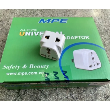 Phích cắm du lịch MPE AD1 2.500W chuyển 3 chấu sang 2 chấu - HỎA TỐC chính hãng 4