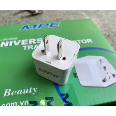 Phích cắm du lịch MPE AD1 2.500W chuyển 3 chấu sang 2 chấu - HỎA TỐC chính hãng 5