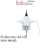 Phích Cắm Gật Gù Taky 3 Ổ Cắm Xoay 180° Dành cho Không Gian Hẹp, An Toàn, Tiện Dụng - Giá Ưu Đãi 69.000₫