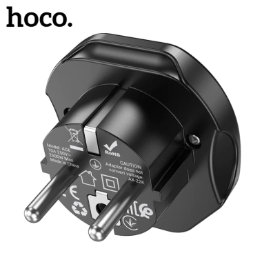 Phích Cắm Hoco AC6 EU - Ổ Cắm Du Lịch Quốc Tế Nhỏ Gọn Tiện Lợi Giá 102.000 VND
