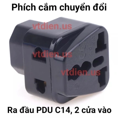 Phích cắm IEC 320 C14 UPS đa năng 10A 250V AU/US/UK/EU – Giá chỉ 35.000đ