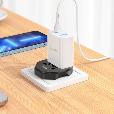 Phích Cắm Sạc Hoco AC6 Đa Năng Tiện Dụng Khi Du Lịch Giá Ưu Đãi 110.000 VND 8