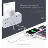 Phích chuyển đổi sạc thông minh 2 chân, 2 cổng USB, đèn LED, công tắc đa năng, giá chỉ 137.000đ, giảm giá mạnh 2