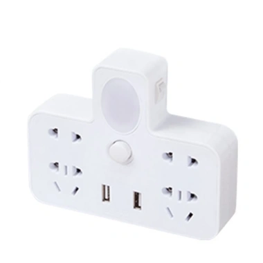 Phích chuyển đổi sạc thông minh 2 chân, 2 cổng USB, đèn LED, công tắc đa năng, giá chỉ 137.000đ, giảm giá mạnh