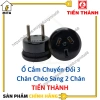 Phích ổ cắm chuyển đổi 3 chấu xéo sang 2 chấu tiến thành PC2-2.801 10A 250V MITA - Giá ưu đãi 21.000đ