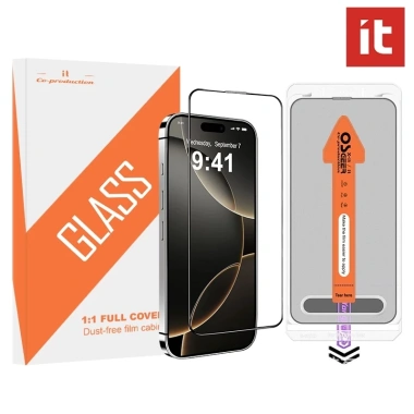 Phim bảo mật HD iPhone 11-17 Pro Max - Giá đỡ gắn thông minh, chỉ 64.800₫