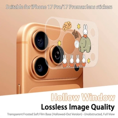 Phim bảo vệ iPhone 17 Pro/Pro Max – Ống kính, màn hình hoạt hình, trong suốt, chống trầy xước, chỉ 59.400₫