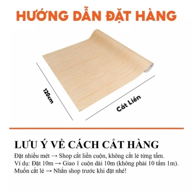 Phim Dán Vân Gỗ Dày Dặn Loại 1 Bám Chắc Dán Cửa Kệ Có Thể Sấy Nhiệt PVG-10 20k 7